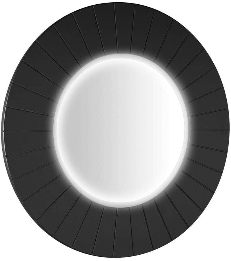 LUMIRO STRIP okrągłe lustro z oświetleniem LED w ramie średnica 90cm, carina
