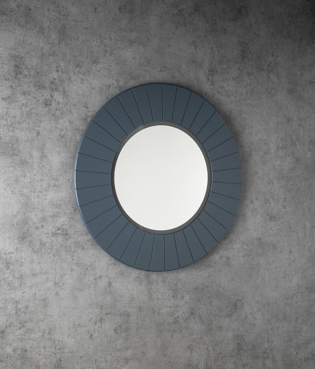 LUMIRO STRIP okrągłe lustro z oświetleniem LED w ramie średnica 90cm, siena