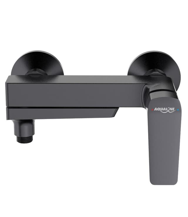 FLERY bateria wannowa/prysznicowa ścienna z obrotową wylewką, gun metal