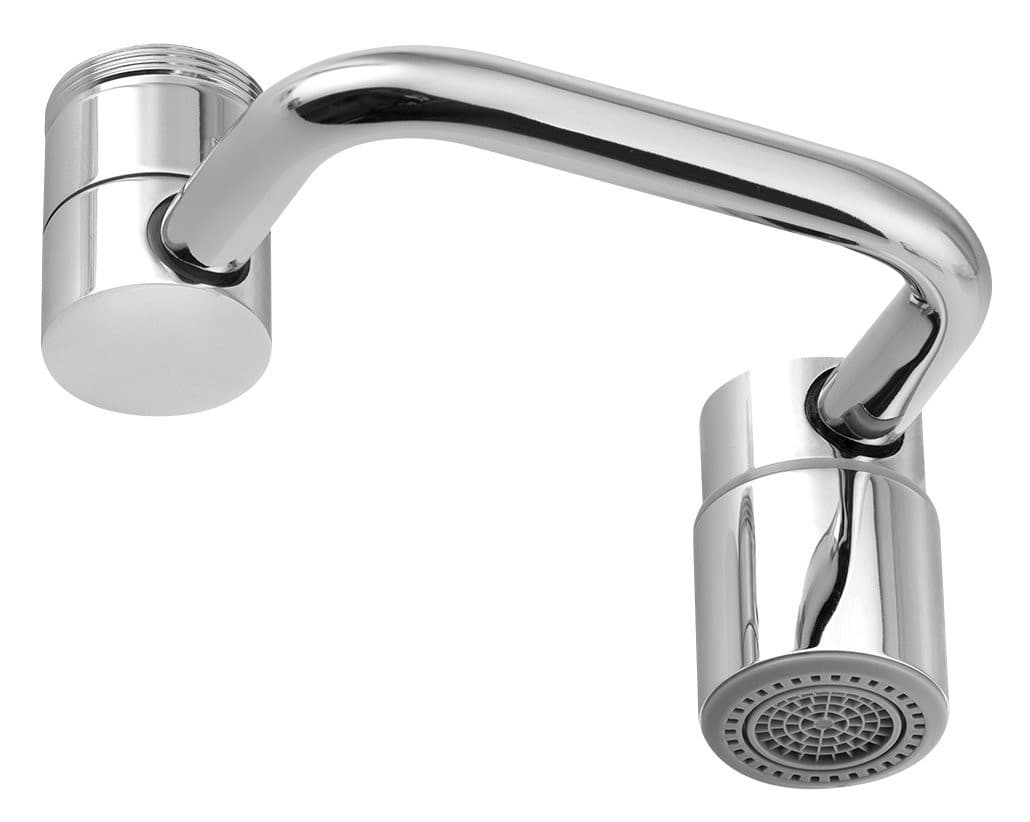 Obrotowa nasadka (perlator) na baterię wodną, gwint zewnętrzny M24x1, gwint wewnętrzny M22x1, chrom