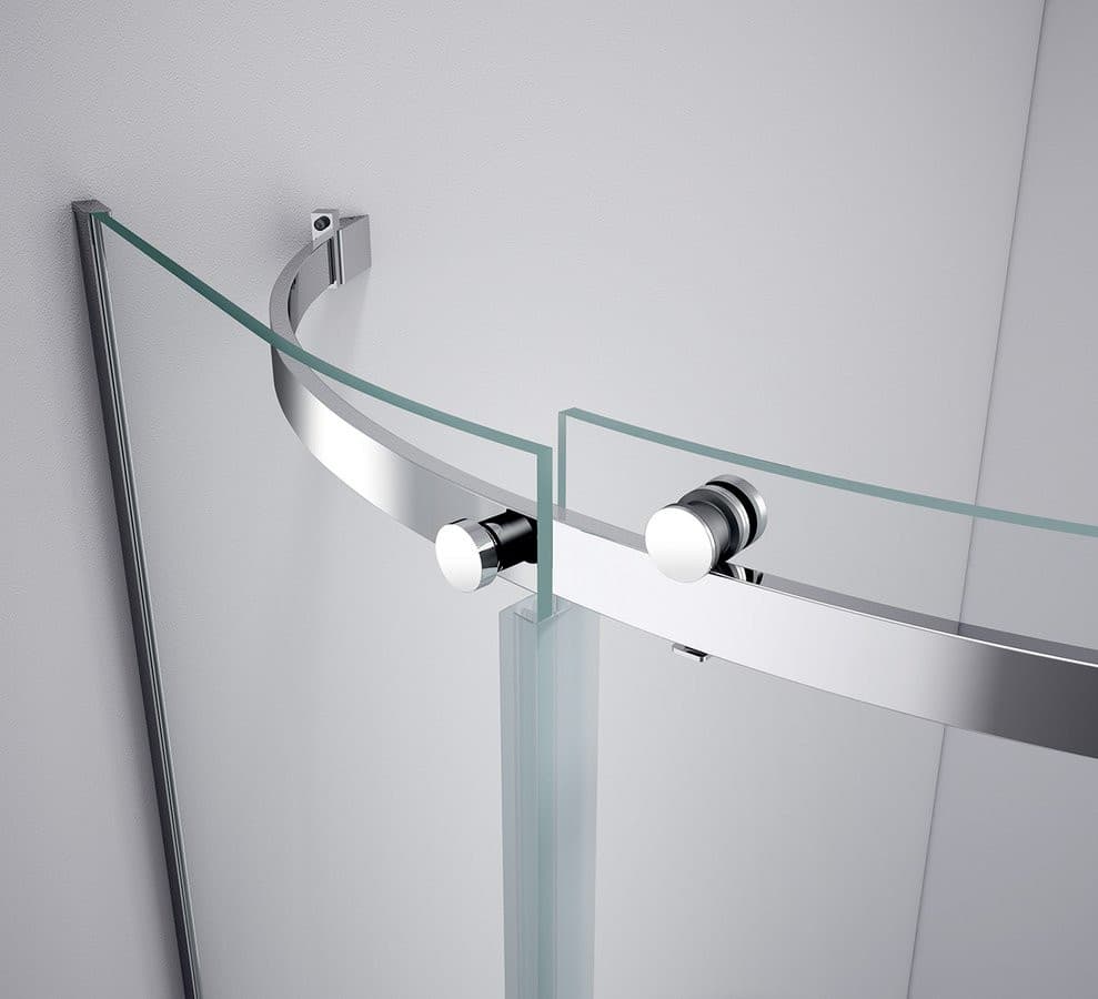 THRON ROUND kabina prysznicowa półokrągła 900x900mm, szkło czyste, lewa