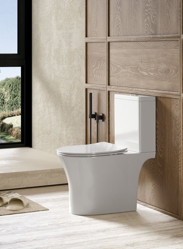 VITO kompakt WC, Rimless, odpływ poziomy/pionowy, biały