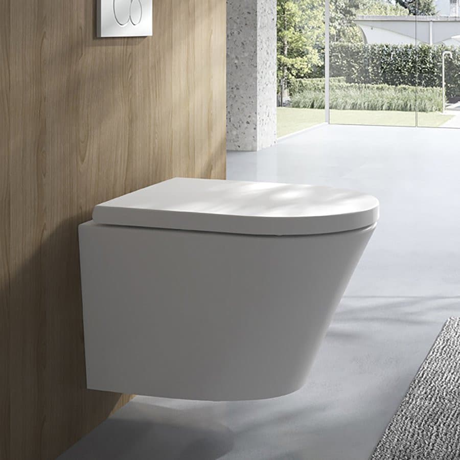 PACO WC wiszące, Vortex Rimless, 36x53cm, biały