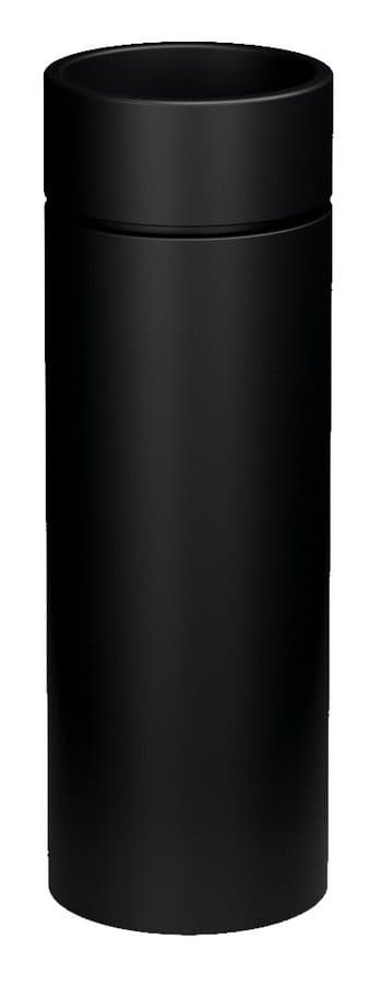 OKE ceramiczna umywalka wolnostojąca, średnica 30x88.5cm, czarny mat