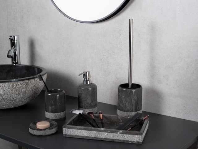 POSH WC szczotka do postawienia, marmur, szary