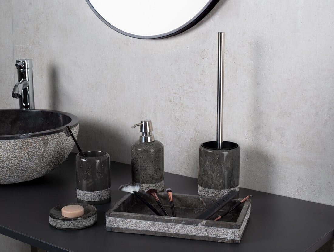 POSH miska stojąca, marmur, szary