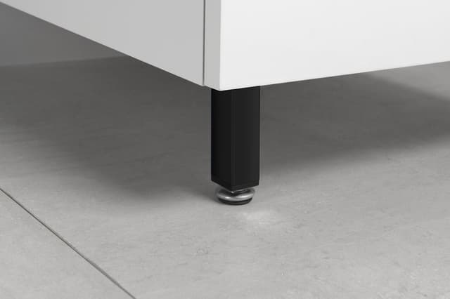 ZOJA nóżka o regulowanej wysokość, wysokość 100-110mm, czarny mat