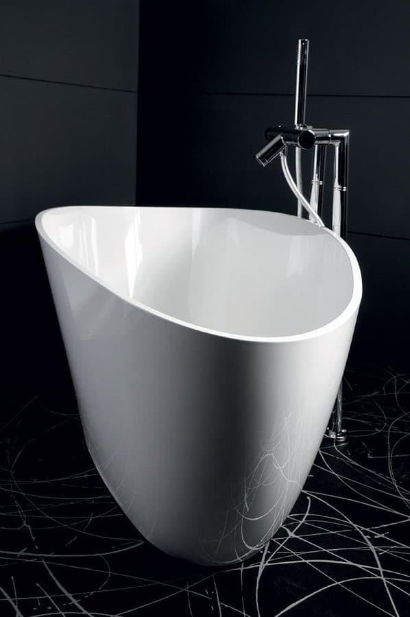 ELIPSIE wanna 1700x770x620mm, kompozyt, objętość 330l, biały połysk