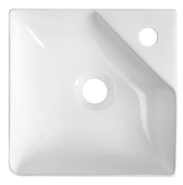 NEXA umywalka ceramiczna narożna 30x30cm, biały
