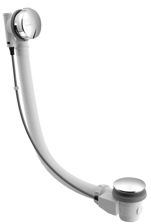 Zestaw odpływowy z korkiem automatycznym, długość 1275mm, korek 72mm, chrom