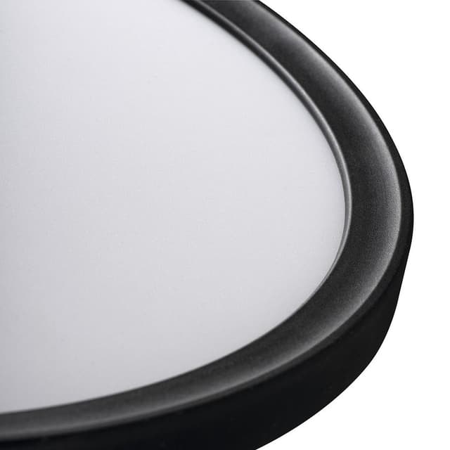 AZPO lampa sufitowa LED, średnica 225mm, 11,8W, 3000/4000/6000K, IP54, czarny mat