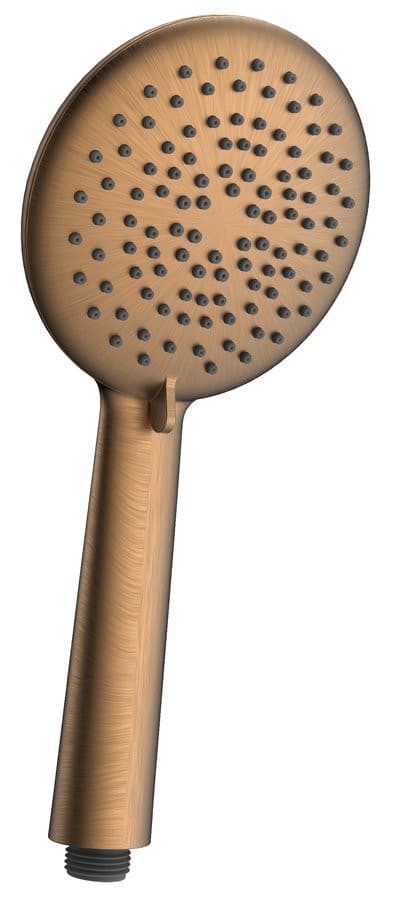 Główka masażowa do prysznica, 5 funkcji, silikonowe dysze, średnica 120mm, ABS/miedź mat