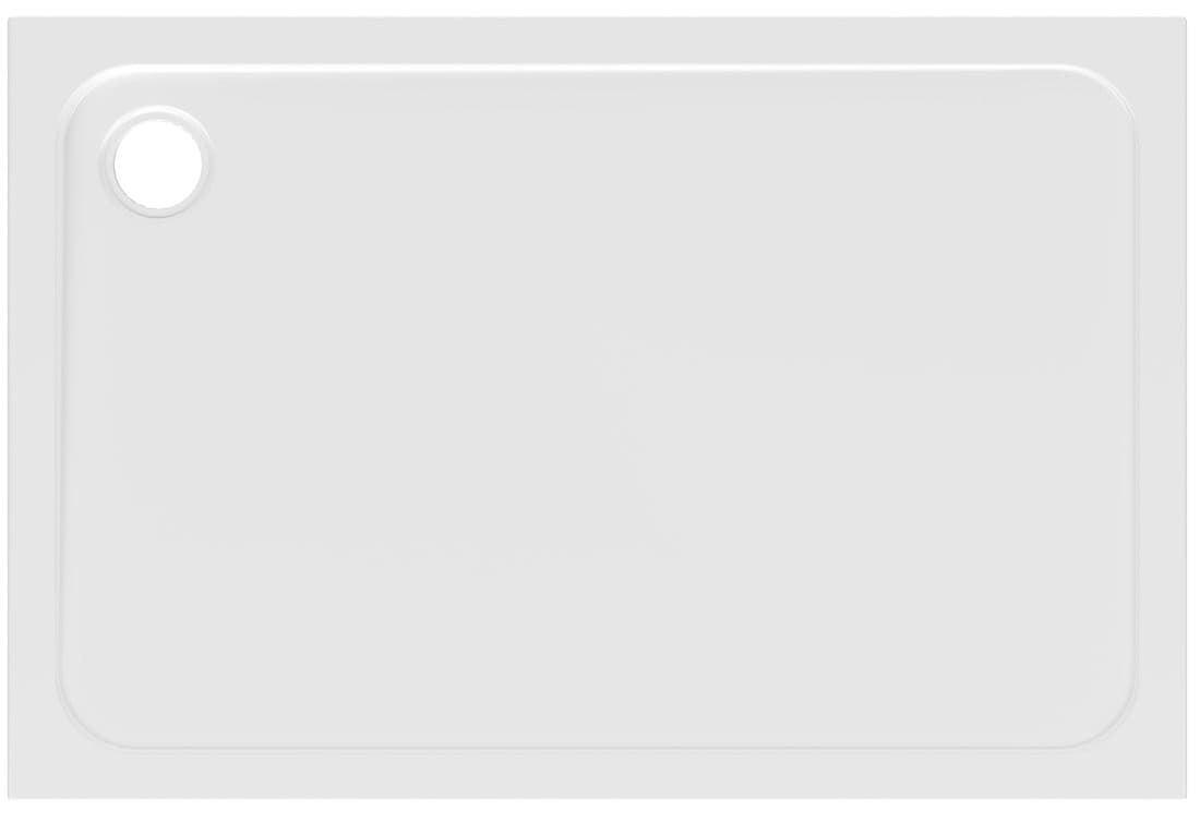ELZA brodzik prysznicowy kompozitowy, kwadratowy 100x90cm, biały