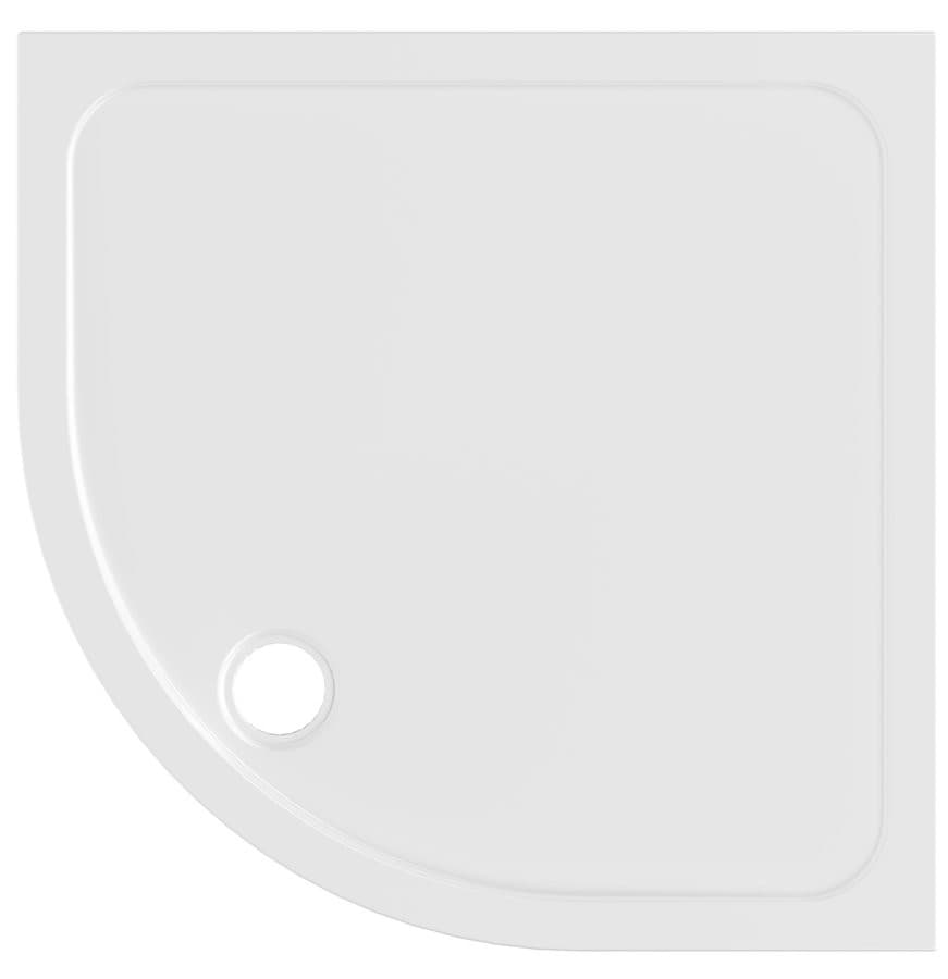 ELZA brodzik prysznicowy kompozitowy, ćwierćokrągły 90x90cm, R550, biały