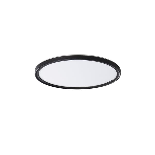 AZPO lampa sufitowa LED, średnica 225mm, 11,8W, 3000/4000/6000K, IP54, czarny mat