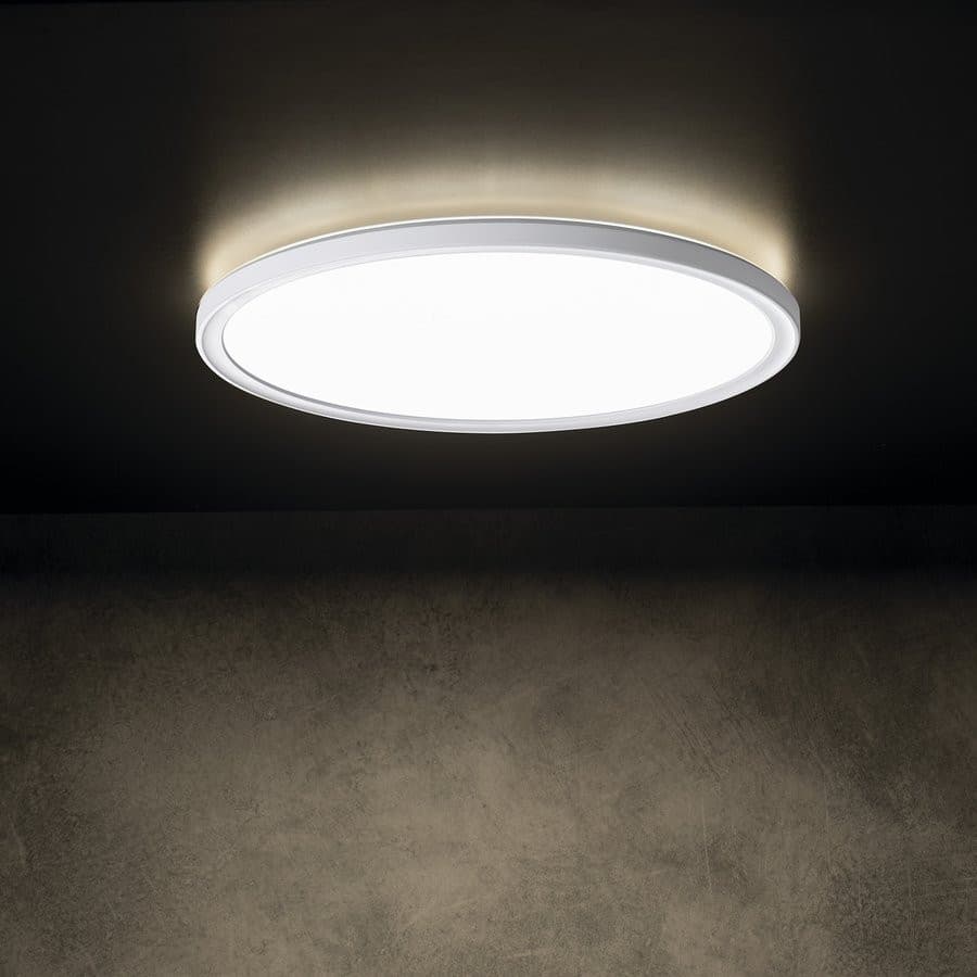 AZPO lampa sufitowa LED, średnica 420mm, 22W, 3000/4000/6000K, IP54, biały
