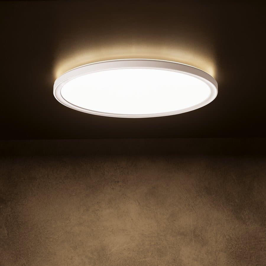 AZPO lampa sufitowa LED, średnica 420mm, 22W, 3000/4000/6000K, IP54, biały