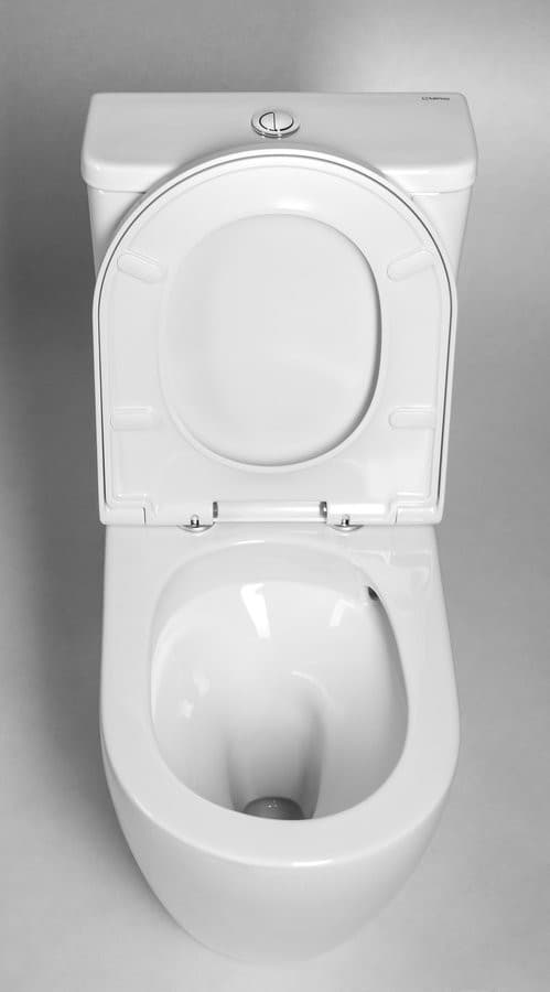 TURKU kompakt WC, Vortex Rimless, odpływ poziomy/pionowy, biały