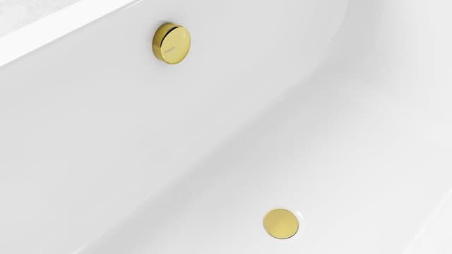 Zestaw wannowy, mechanizmem bovdena, długość 1000mm, korek 72mm, złoto