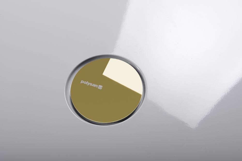 MIRAI syfon do brodzików, średnica 90mm, DN40, maskownica złoto