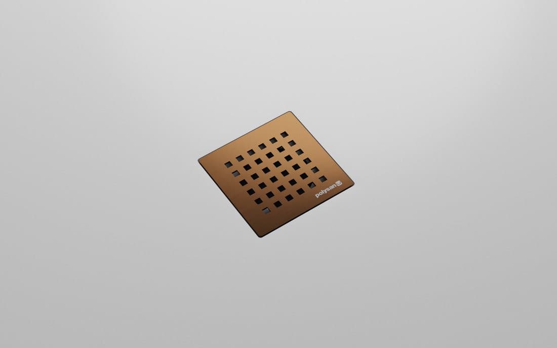 FLEXIA syfon do brodzików, średnica 90mm, DN40, maskownica miedź mat