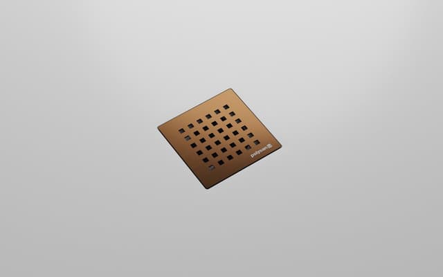 FLEXIA syfon do brodzików, średnica 90mm, DN40, maskownica miedź mat