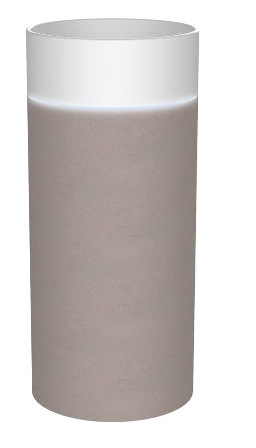 OASIS umywalka ceramiczna wolnostojąca ø 40x89cm, biała/beton pearl grey