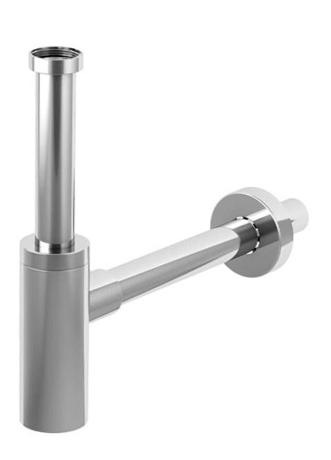 INOXMATER syfon umywalkowy 5/4", odpływ 32mm, stal nierdzewna/chrom