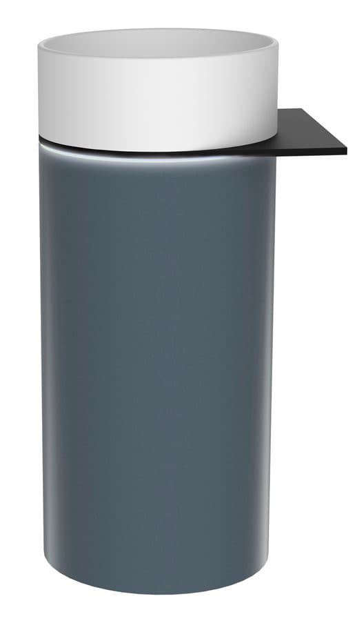 OASIS Umywalka ceramiczna wolnostojąca 40x89x48cm, półka ścienna, siena