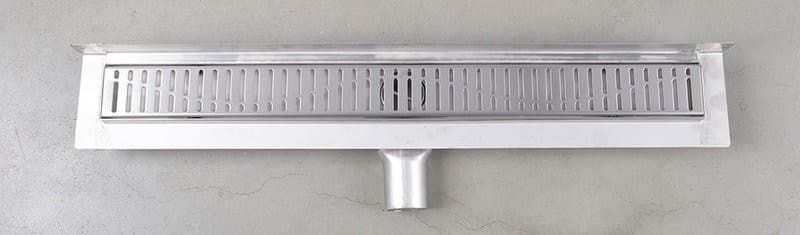 MANUS ONDA odpływ liniowy ze stali nierdzewnej z rusztem, naścienne, L-650, DN50