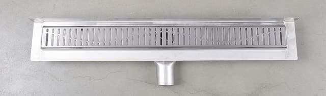 MANUS ONDA odpływ liniowy ze stali nierdzewnej z rusztem, naścienne, L-650, DN50