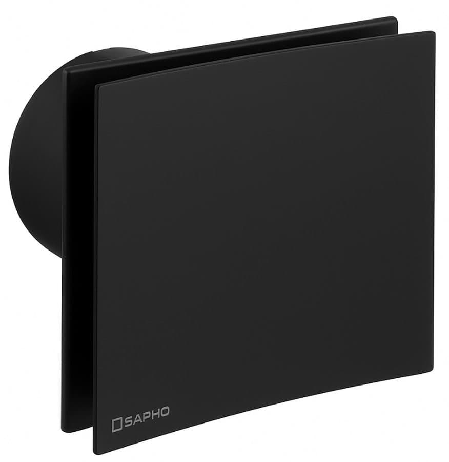 EIRA łazienkowy wentylator osiowy z wyłącznikiem czasowym, 15W, wylot 100mm, czarny