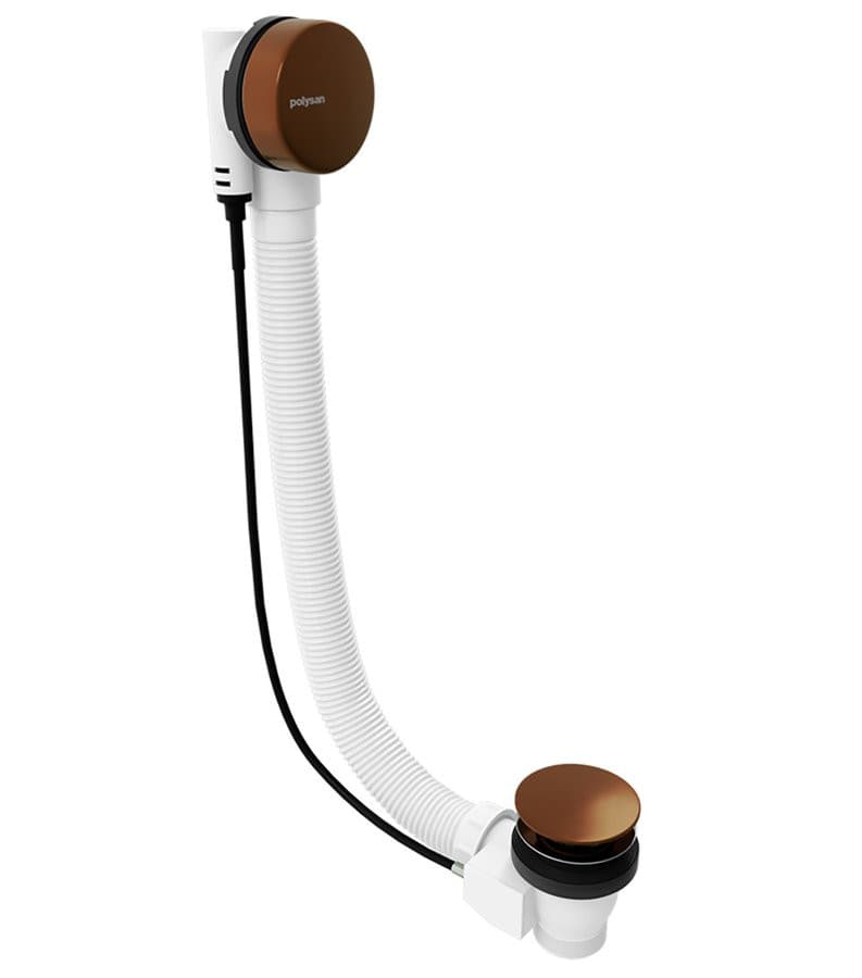 MARBLE zestaw odpływowy automatyczny, długość 800mm, miedź mat