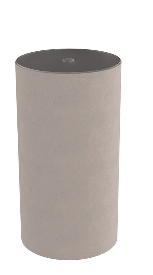 OASIS podstawa pod umywalkę, dyfuzor LED, ø 400x745 mm, beton pearl grey