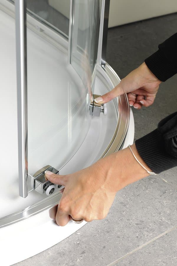 LUCIS LINE kabina prysznicowa półokrągła, 1000x1000mm, R550, szkło czyste