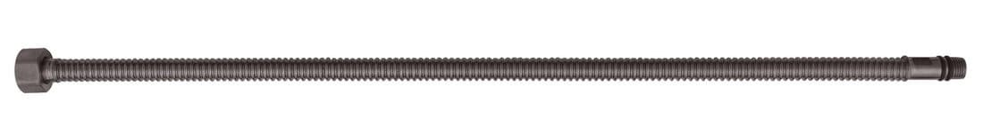 Przyłącze ze stali nierdzewnej, rura spiralna, M10x3/8", 40cm, gun metal