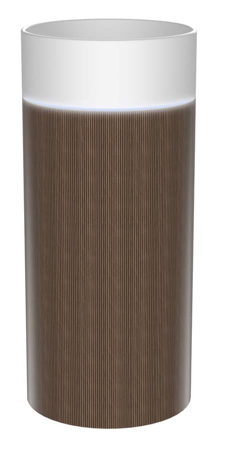 OASIS umywalka ceramiczna wolnostojąca ø 40x89cm, biała/dąb Cardamom