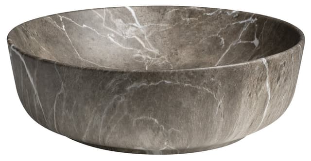 RONDEA umywalka ceramiczna nablatowa średnica 41cm, breccia marmur
