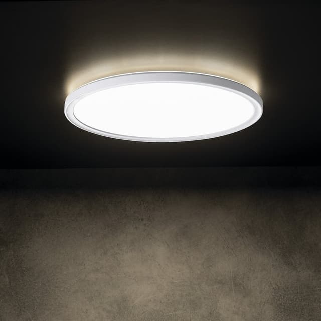 AZPO lampa sufitowa LED, średnica 420mm, 22W, 3000/4000/6000K, IP54, biały