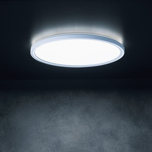 AZPO lampa sufitowa LED, średnica 420mm, 22W, 3000/4000/6000K, IP54, biały