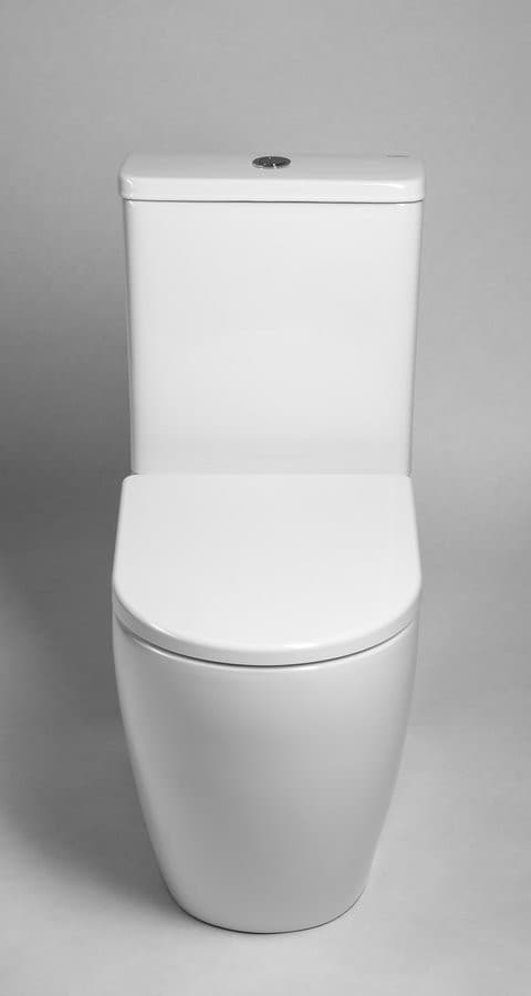 TURKU kompakt WC, Vortex Rimless, odpływ poziomy/pionowy, biały