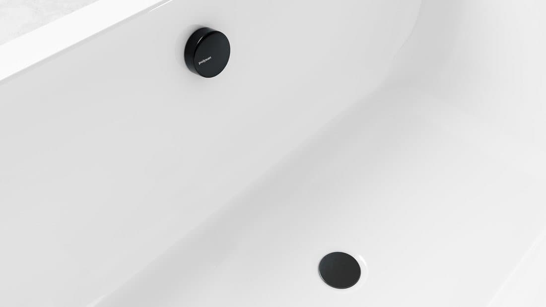 Zestaw wannowy, mechanizmem bovdena, długość 1200mm, korek 72mm, gun metal