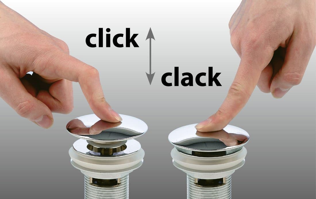 Zestaw wannowy bez napływu, system „click-clack”, długość 1200mm, korek 72mm, złoto mat