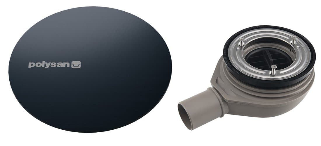 MIRAI syfon do brodzików, średnica 90mm, DN40, maskownica gun metal