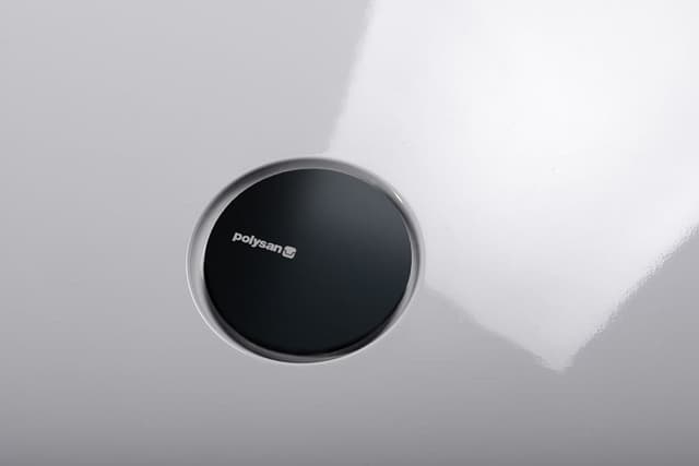 MIRAI syfon do brodzików, średnica 90mm, DN40, maskownica gun metal