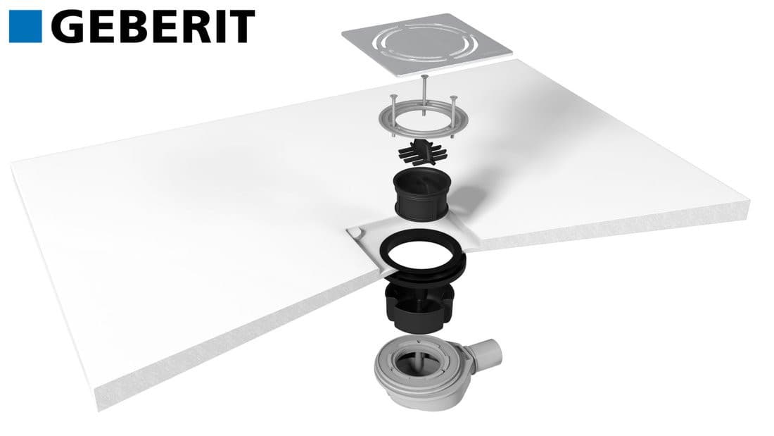 FLEXIA syfon do brodzików, średnica 90mm, DN40, maskownica złoto