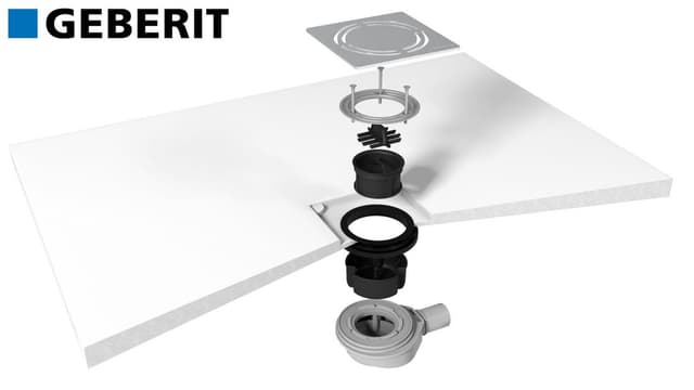 FLEXIA syfon do brodzików, średnica 90mm, DN40, maskownica złoto