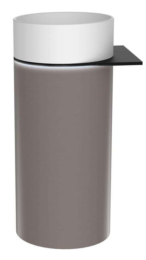 OASIS Umywalka ceramiczna wolnostojąca 40x89x48cm, półka ścienna, agila