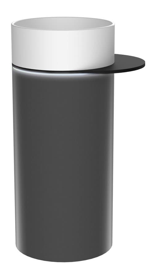 OASIS Umywalka ceramiczna wolnostojąca 40x89x52cm, półka do pomieszczenia, carina