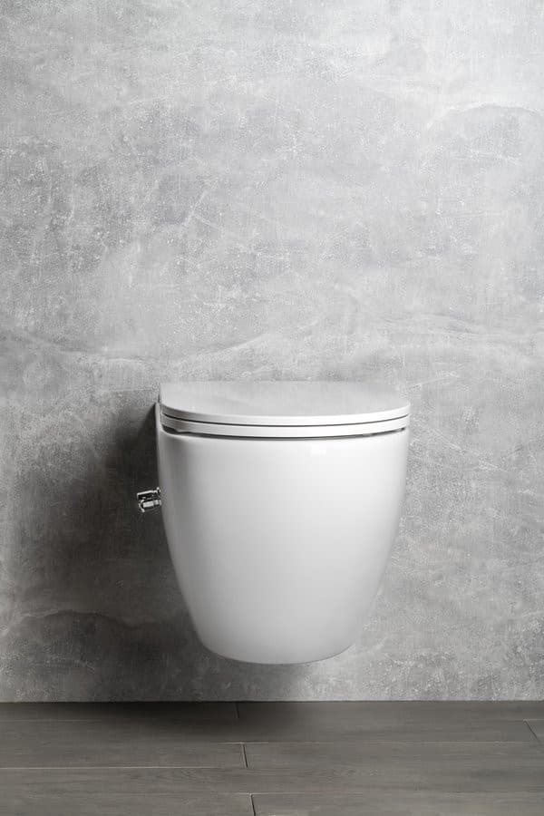 INFINITY CLEANWASH WC wiszące, z dyszą bidetową i zaworem, Rimless, 36,5x53cm, biały